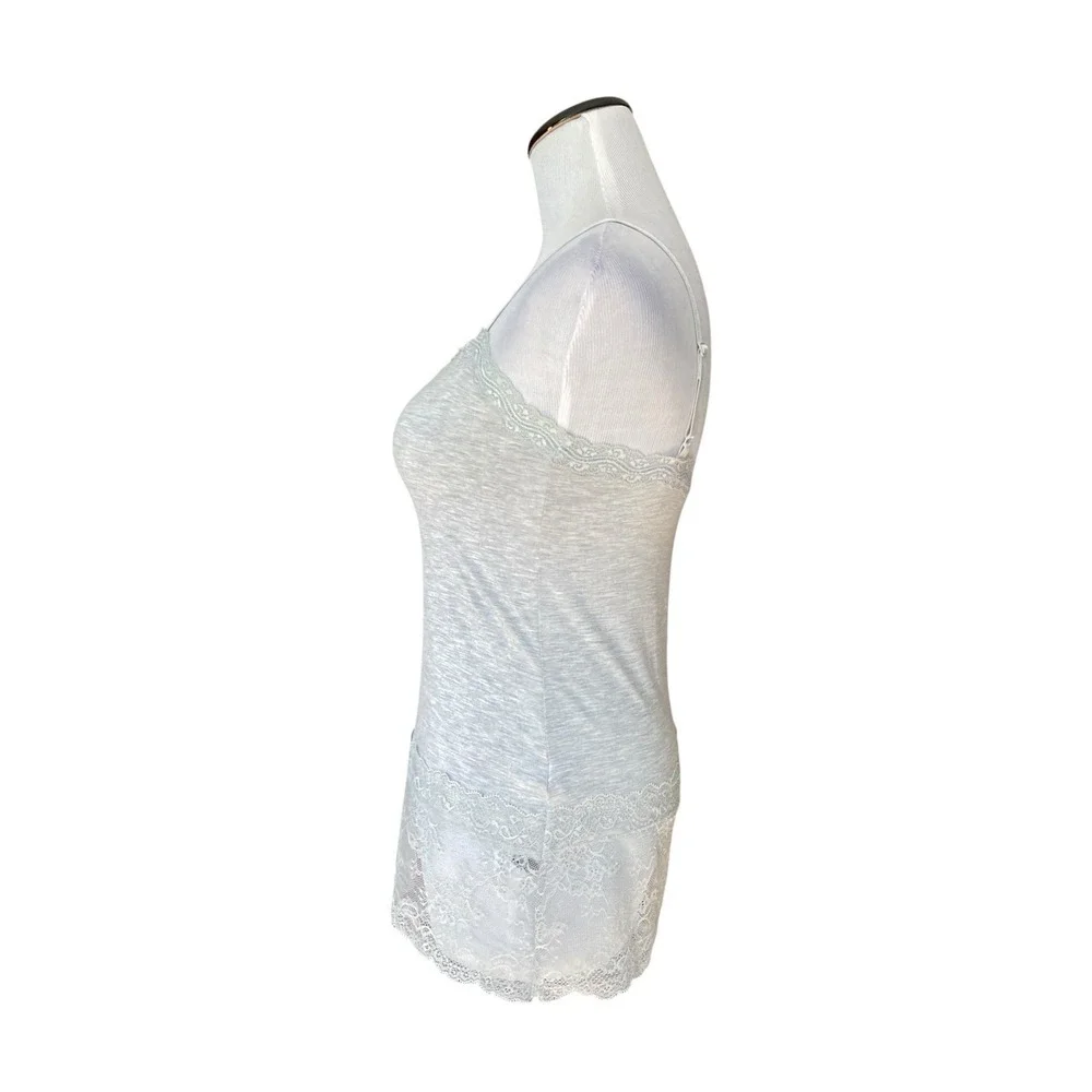 White House Black Market Womens Lace Trim Cami Tank Top Size S Y2K Office Siren